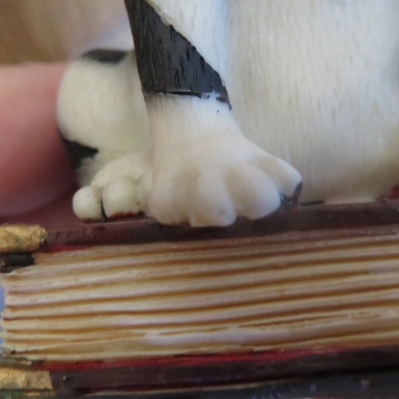 *Vintage* Resin CAT on Books with Spilled Ink Figurine (F44) - Picture 6 of 7